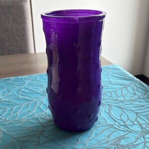 Purple Textured Vase